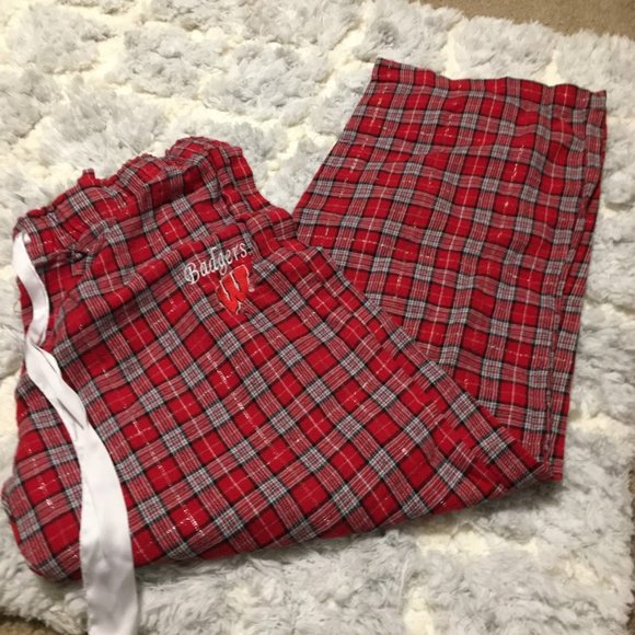 WI Badgers comfy flannel sleepwear 2XL - Picture 1 of 2